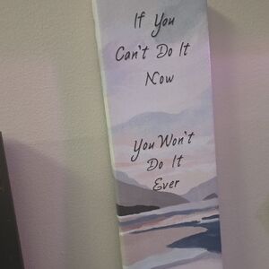 Inspirational Wall Art with Pastel Landscape